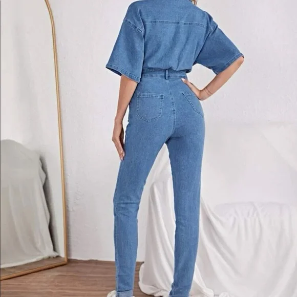 Denim jumpsuit - Picture 3 of 5